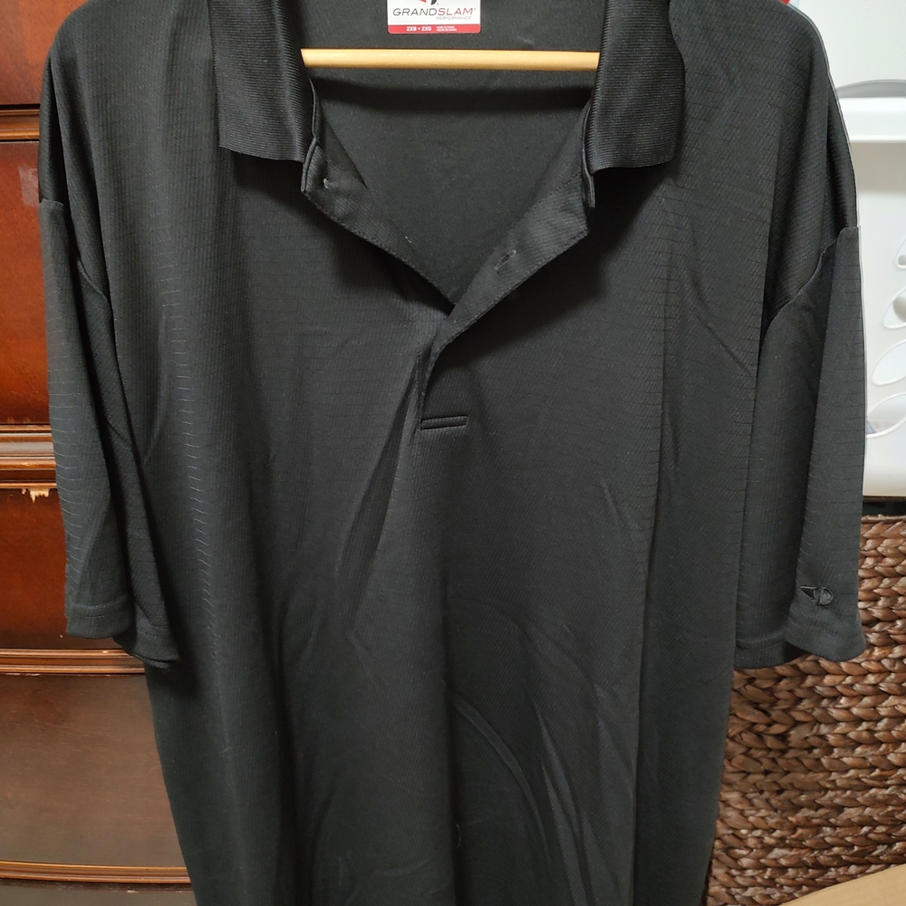 Grand Slam Men's Classic Black Polo